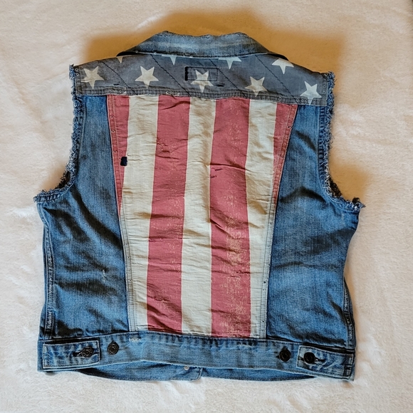 Denim & Supply Ralph Lauren Jackets & Blazers - Denim & Supply Distressed Denim Vest